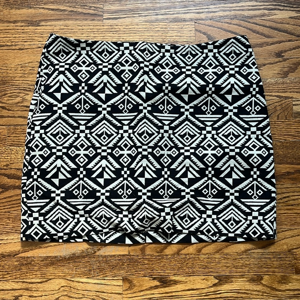 Patterned Mini Skirt